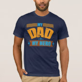 Mijn vader is mijn held T-shirt – Beste papa ooit (Voorkant)
