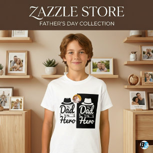 Mijn vader is mijn held Vaderdag bijzonder met fot T-shirt