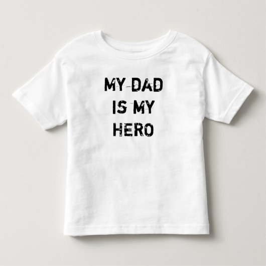 Mijn vader is mijn HERO Kinder Shirts (Voorkant)
