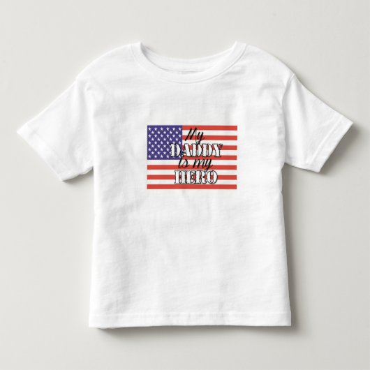 Mijn vader is mijn Hero Kinder Shirts (Voorkant)