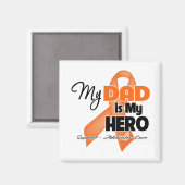 Mijn vader is mijn Hero - Leukemie Magneet (Voorkant / Achterkant)