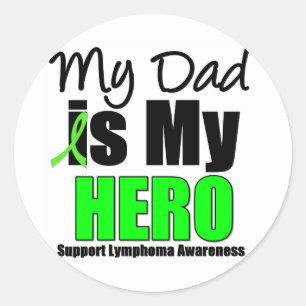 Mijn vader is Mijn Hero Ronde Sticker