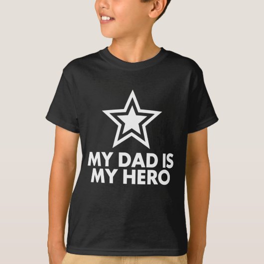 Mijn vader is mijn Hero T-shirt (Voorkant)