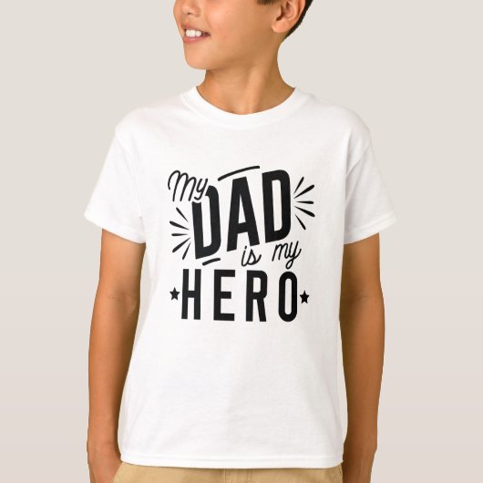 Mijn vader is mijn Hero T-shirt (Voorkant)