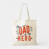 Mijn vader is mijn Hero Tote Bag (Achterkant)