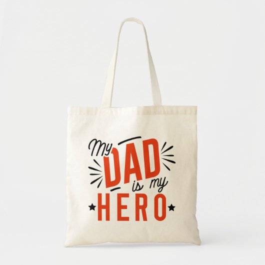 Mijn vader is mijn Hero Tote Bag (Voorkant)