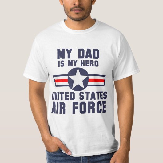 Mijn vader is mijn Hero United States Air Force T-shirt (Voorkant)