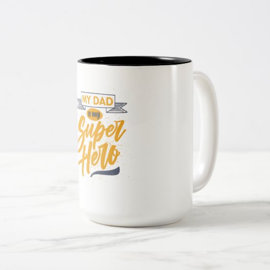 Mijn VADER is mijn Super Hero Mok _ oudergeschenk (Voorkant rechts)