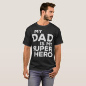Mijn vader is mijn Super Hero T-shirt (Voorkant volledig)