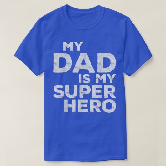 Mijn vader is mijn Super Hero Vaderdag 2022 T-shirt (Design voorkant)