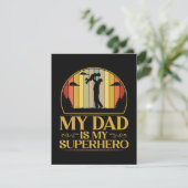 Mijn vader is mijn superheld kaart (Staand voorkant)