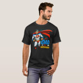 Mijn vader is mijn superheld koele Vaderdag strip T-shirt (Voorkant volledig)