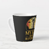 Mijn vader is mijn superheld latte mok (Linkerhoek)