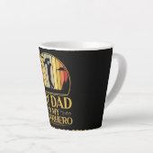 Mijn vader is mijn superheld latte mok (Rechterhoek)