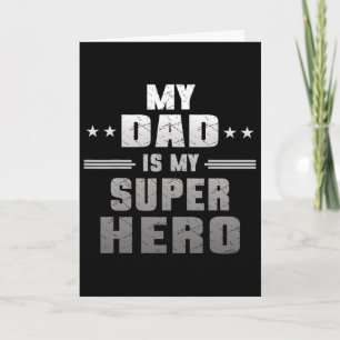 Mijn vader is mijn superheld papa vadersdag kaart