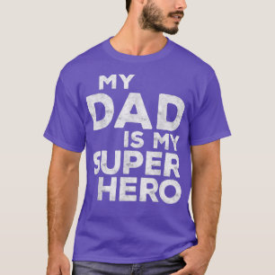 Mijn vader is mijn superheld voor mannen Vaderdag T-shirt