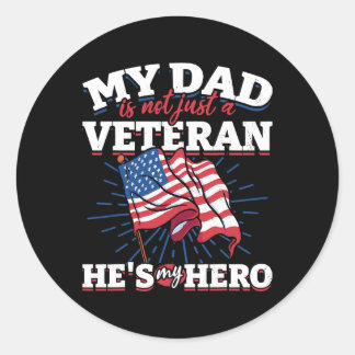 Mijn vader is niet alleen een Veteraan, hij is mij Ronde Sticker
