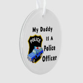 Mijn vader is politieagent ornament (voorkant)