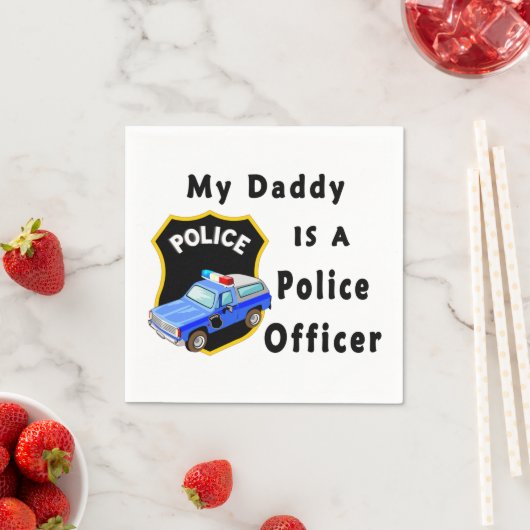 Mijn vader is politieagent servetten (Insitu)