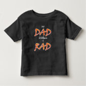 Mijn vader is Read Custom Name toevoegen Kinder Shirts (Voorkant)