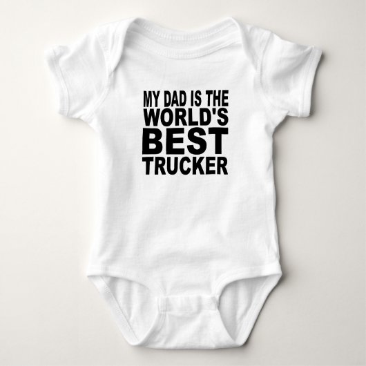 Mijn vader is 's werelds beste trucker romper (Voorkant)
