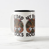 Mijn vader is te gek tweekleurige koffiemok (Voorkant links)