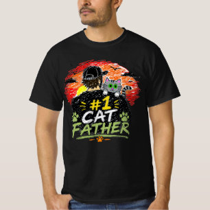 Mijn vader is zo knap en hij draagt een kat bij zi t-shirt