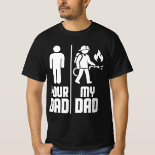 Mijn vader, je vader, brandweerman t-shirt
