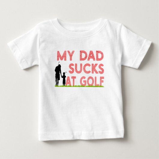 mijn vader klote op golf t-shirt (Voorkant)
