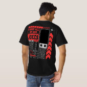 Mijn vader maakt grappen in een pa-a-base Grappig T-shirt (Achterkant volledig)