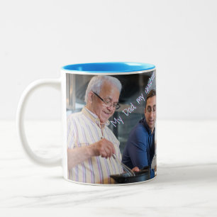 Mijn vader, mijn anker tweekleurige koffiemok