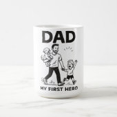 Mijn vader, mijn eerste held | Vaderdag Coffee Mok (Center)