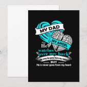 Mijn vader Mijn engel T Shirt - in liefhebbende he Save The Date (Voorkant / Achterkant)