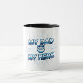 Mijn vader mijn held blauwe vadersdag mok | Cool D (Midden)
