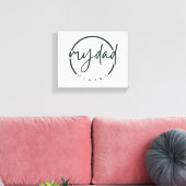Mijn vader mijn held canvas afdruk (Insitu (Woonkamer))