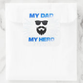 Mijn vader mijn held Cool baard sticker | Vaderdag (Tas)