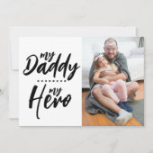 Mijn vader, mijn held | Foto Vaderdag Feestdagenkaart (Voorkant)