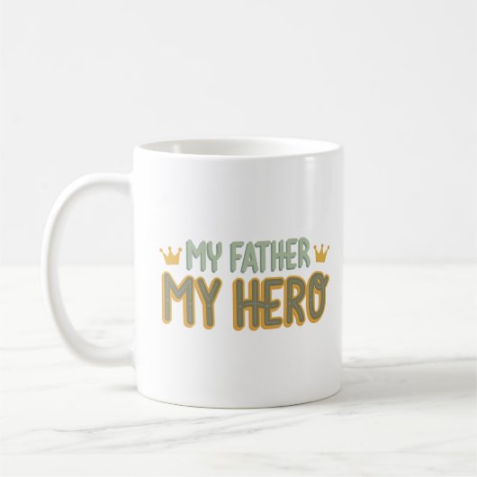 MIJN VADER MIJN HELD KOFFIEMOK (Links)
