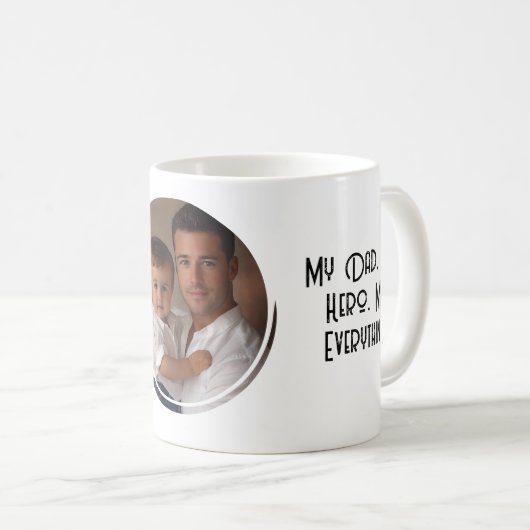 Mijn vader Mijn held Mijn alles citaat Koffiemok (Voorkant rechts)