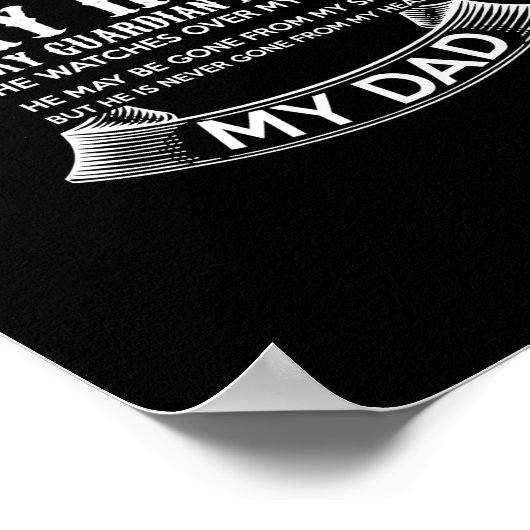 mijn vader mijn held mijn voogd engel hij kijkt ov poster (Hoek)