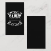 mijn vader mijn held mijn voogd engel hij kijkt ov visitekaartje (Voorkant / Achterkant)