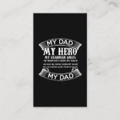 mijn vader mijn held mijn voogd engel hij kijkt ov visitekaartje (Voorkant)