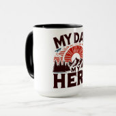 Mijn vader Mijn held - Mountain Sunset Mok (Voorkant links)