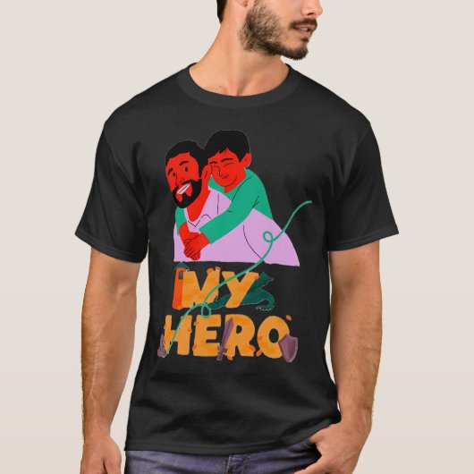 Mijn vader mijn held t-shirt (Voorkant)