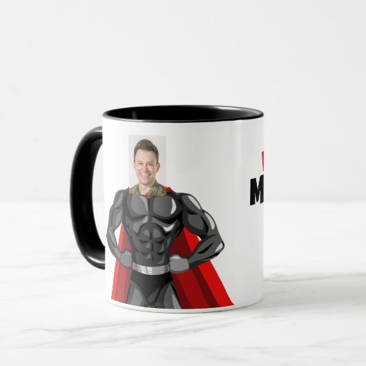 Mijn vader Mijn Hero Funny Mok (Voorkant links)