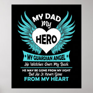 Mijn vader - mijn Hero My Guardian Angel die hij o Poster