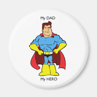 Mijn vader Mijn Hero SuperHero Magneet