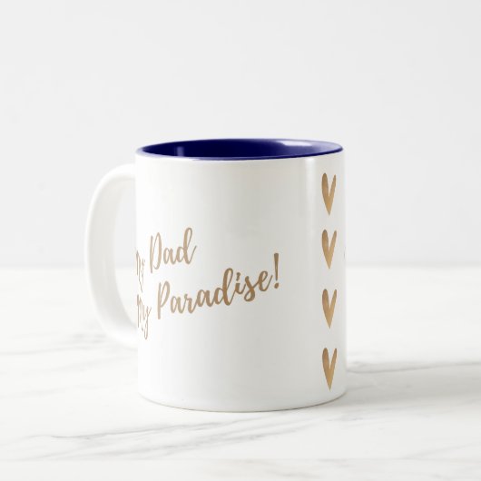 Mijn vader, mijn Paradijs Mok (Voorkant links)