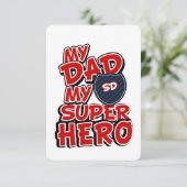 Mijn vader Mijn Super Hero Aankondiging (Staand voorkant)