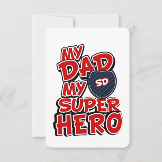 Mijn vader Mijn Super Hero Aankondiging (Voorkant)